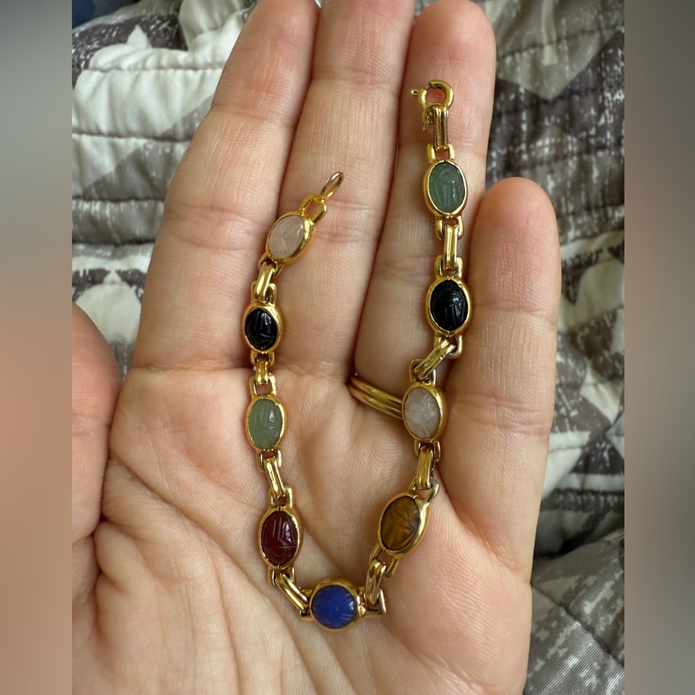 Scarab Bracelet Gold Plated